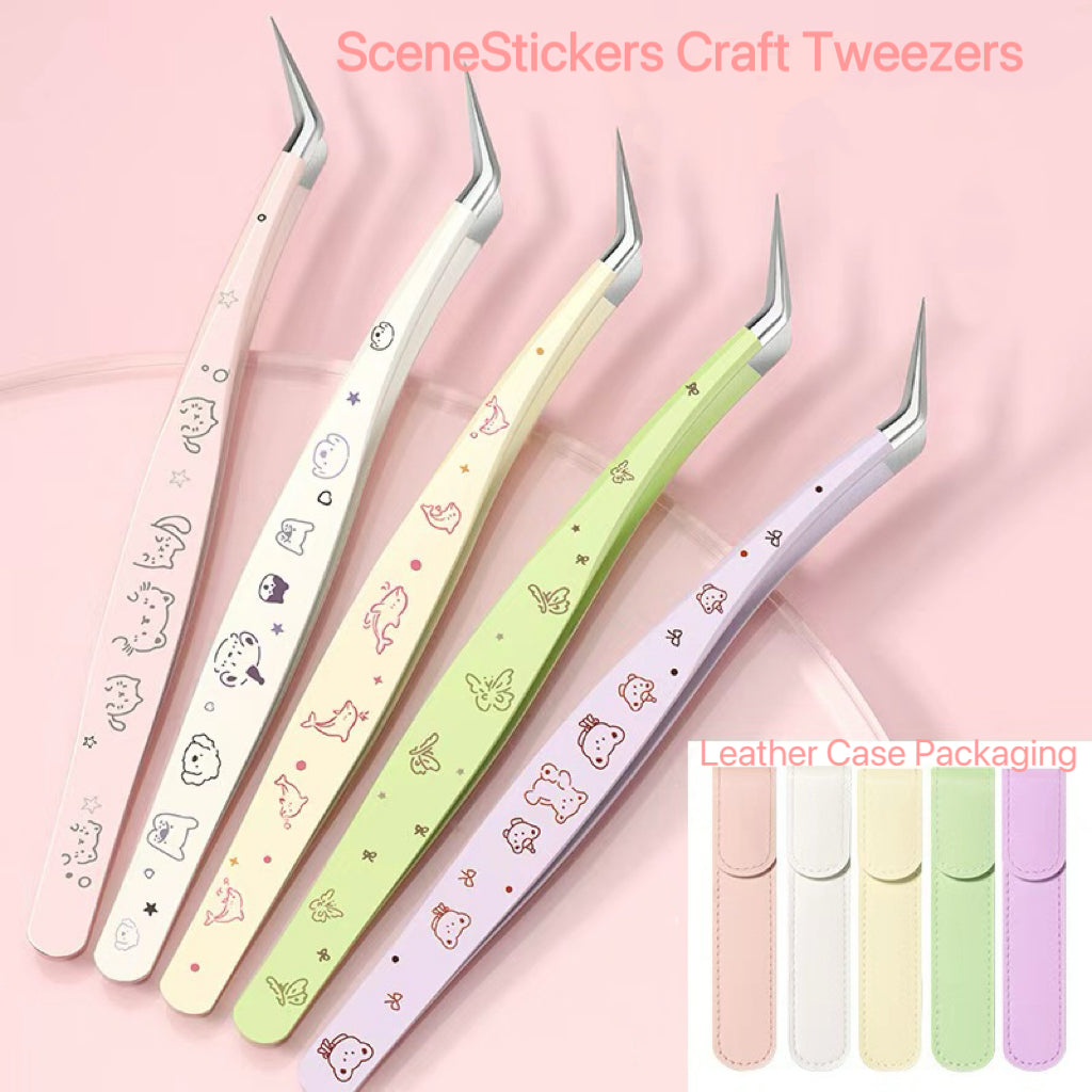 High-Quality Craft Tweezers for Scenery Stickers