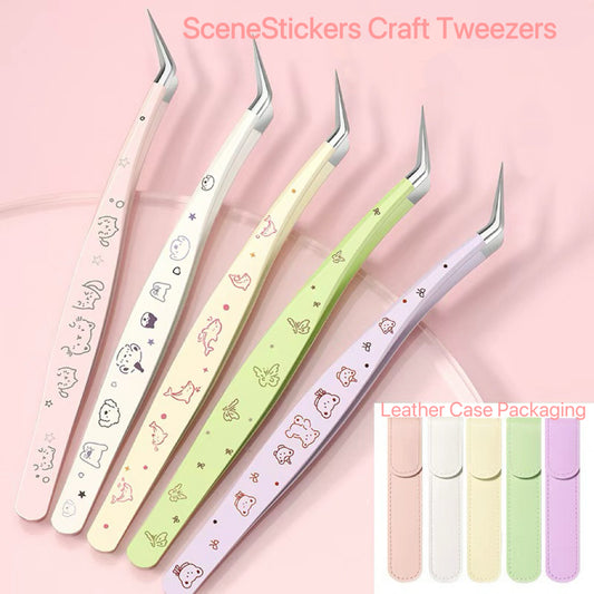 High-Quality Craft Tweezers for Scenery Stickers