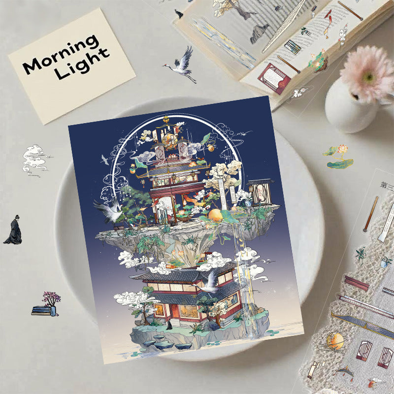 Mystery Dao-seeking Large Size 3D Stereo Scenery Stickers – DIY Creative Scene Decor