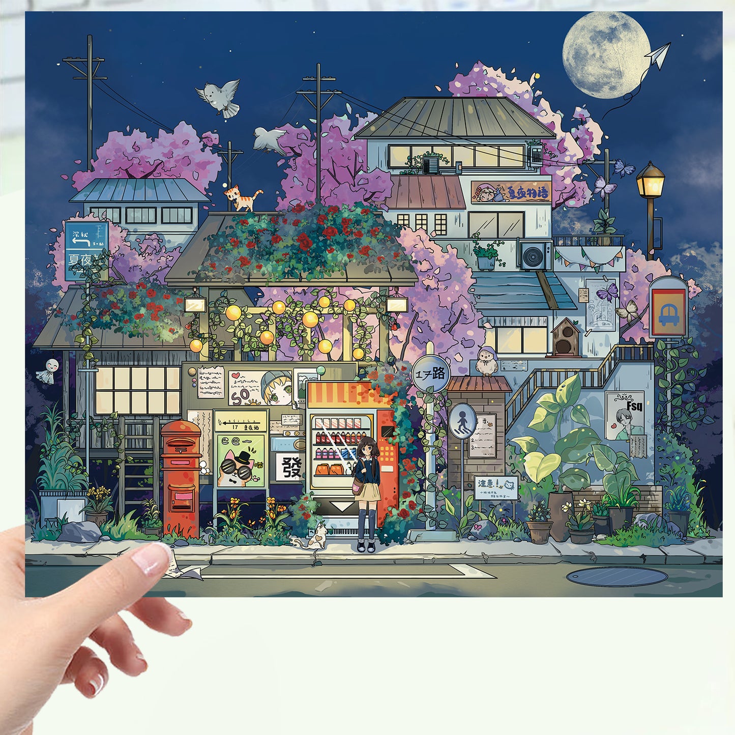 JoyCraft Haven Cartoon Scenery Stickers, Multiple Styles 3D Mini House Stress Relief DIY Scene Journal Stickers