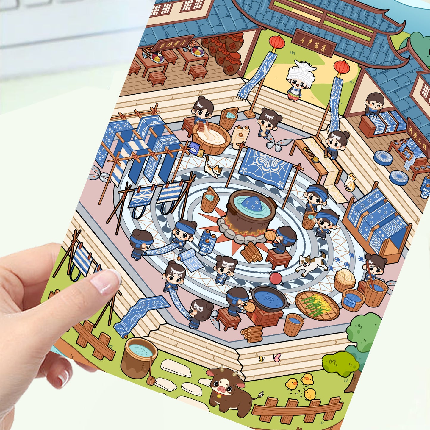 JoyCraft Haven Cartoon Scenery Stickers, Multiple Styles 3D Mini House Stress Relief DIY Scene Journal Stickers