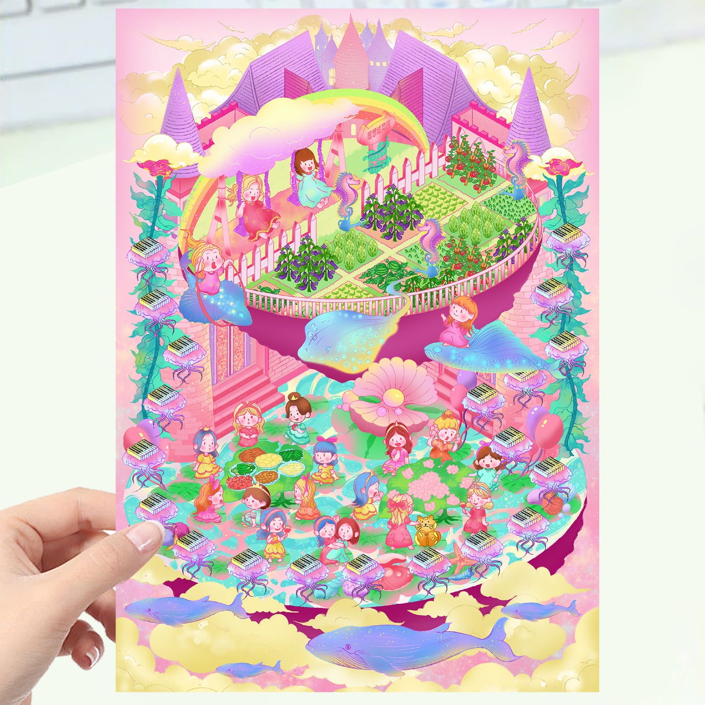 JoyCraft Haven Cartoon Scenery Stickers, Multiple Styles 3D Mini House Stress Relief DIY Scene Journal Stickers