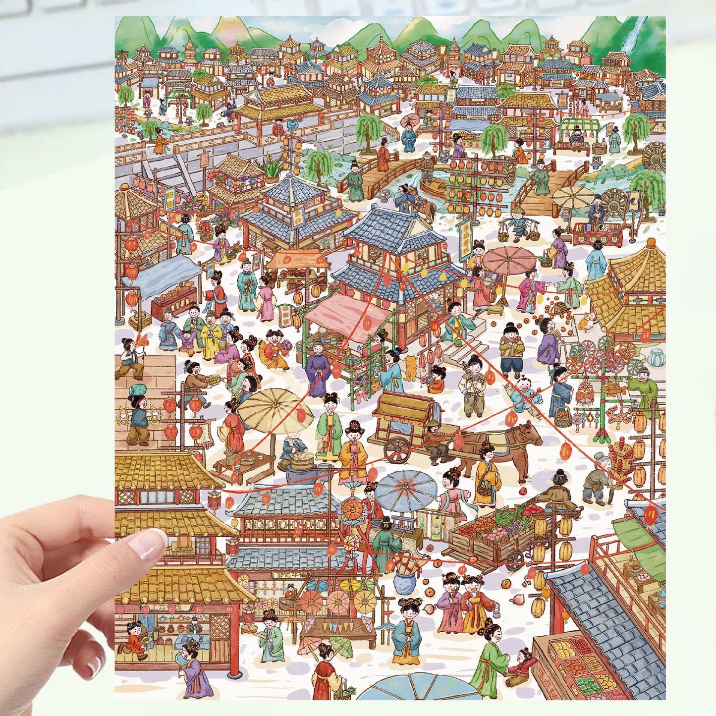 JoyCraft Haven Cartoon Scenery Stickers, Multiple Styles 3D Mini House Stress Relief DIY Scene Journal Stickers
