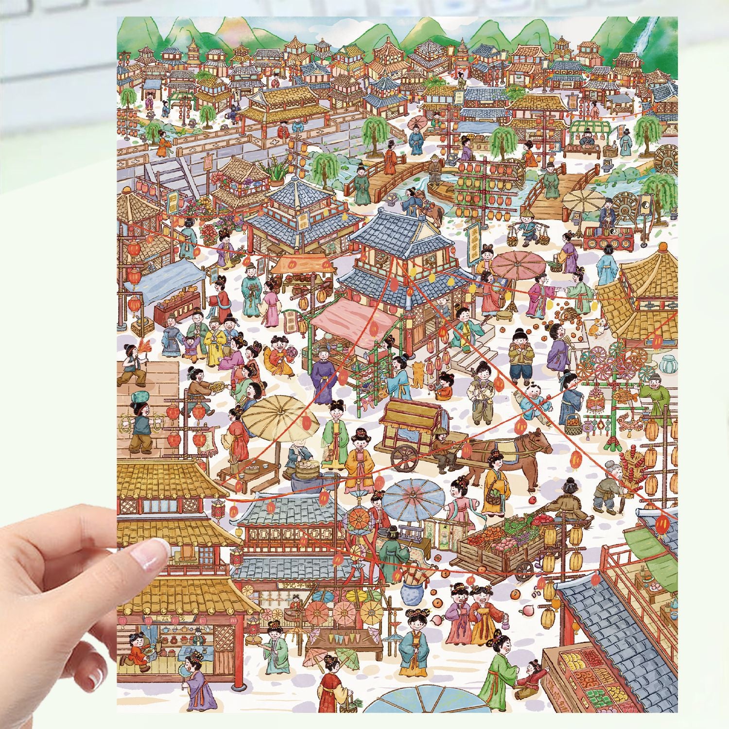 JoyCraft Haven Cartoon Scenery Stickers, Multiple Styles 3D Mini House Stress Relief DIY Scene Journal Stickers