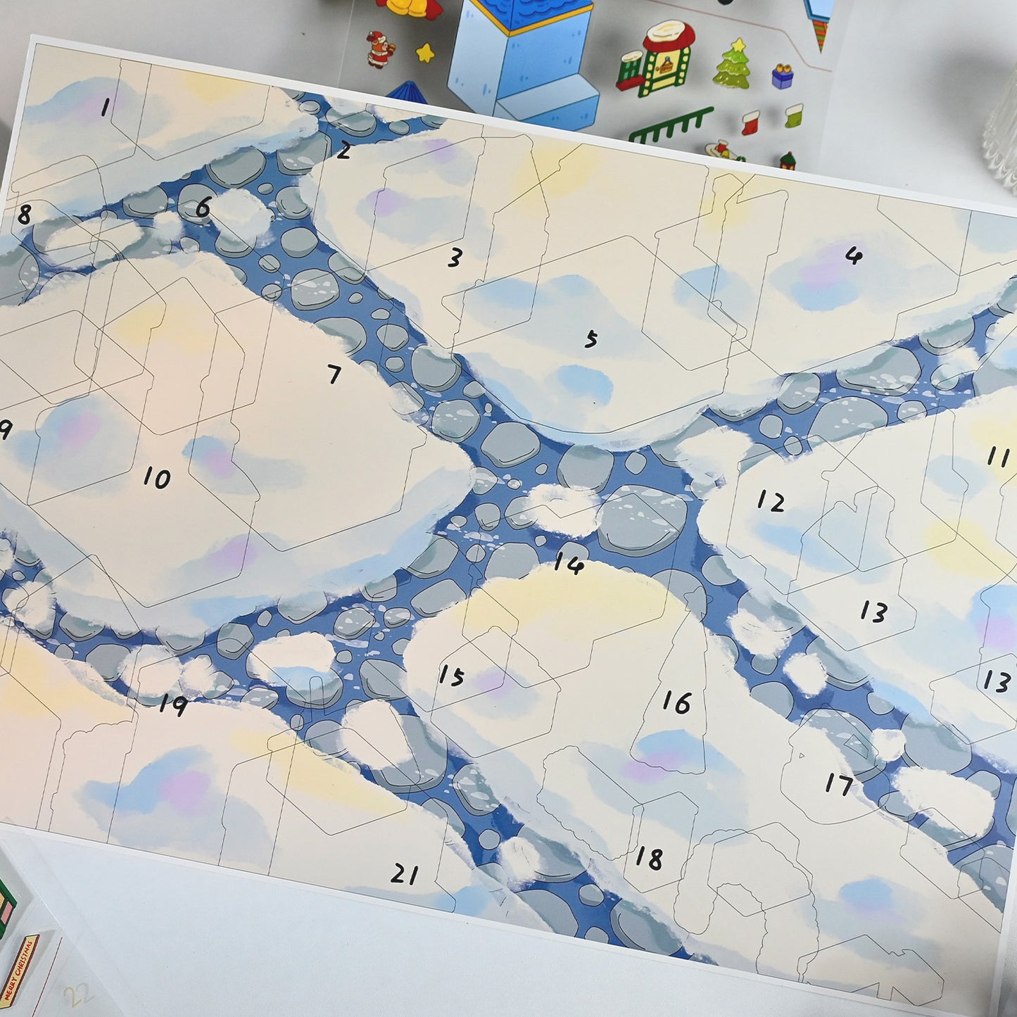 Grindelwald Christmas Night DIY Scenery Stickers – Aesthetic Winter Xmas Decor