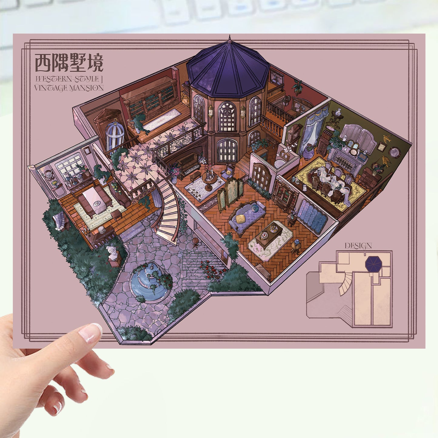 JoyCraft Haven Cartoon Scenery Stickers, Multiple Styles 3D Mini House Stress Relief DIY Scene Journal Stickers