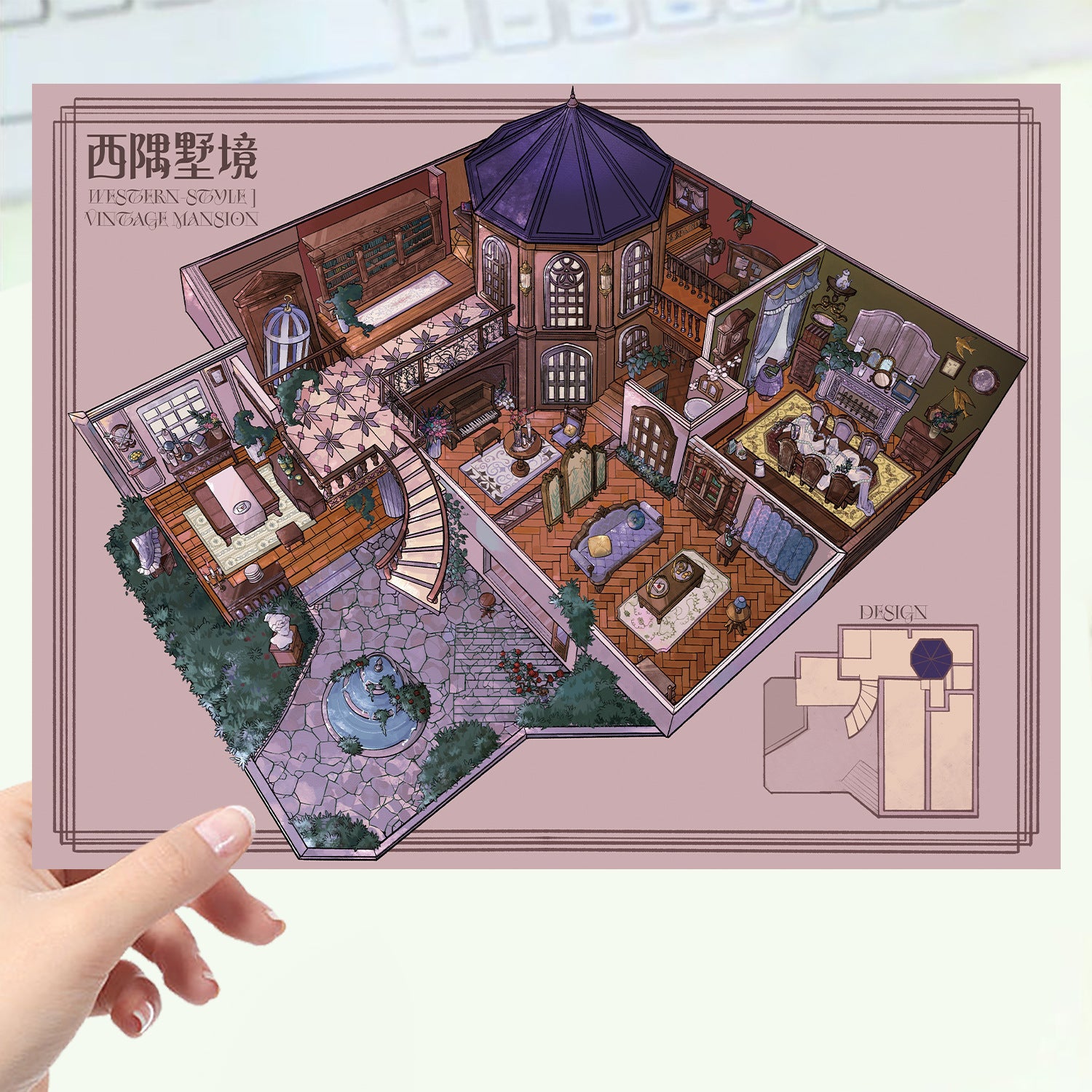 JoyCraft Haven Cartoon Scenery Stickers, Multiple Styles 3D Mini House Stress Relief DIY Scene Journal Stickers