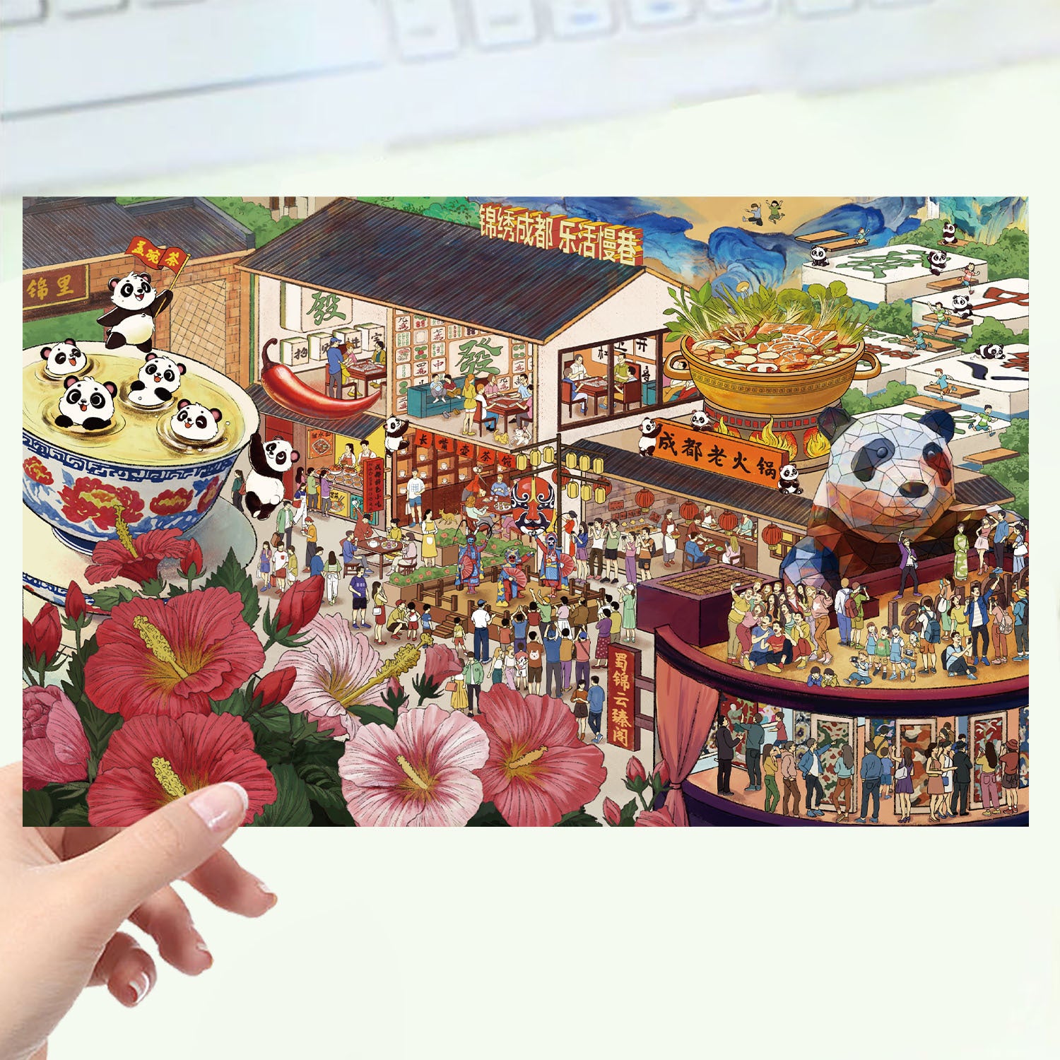 JoyCraft Haven Cartoon Scenery Stickers, Multiple Styles 3D Mini House Stress Relief DIY Scene Journal Stickers