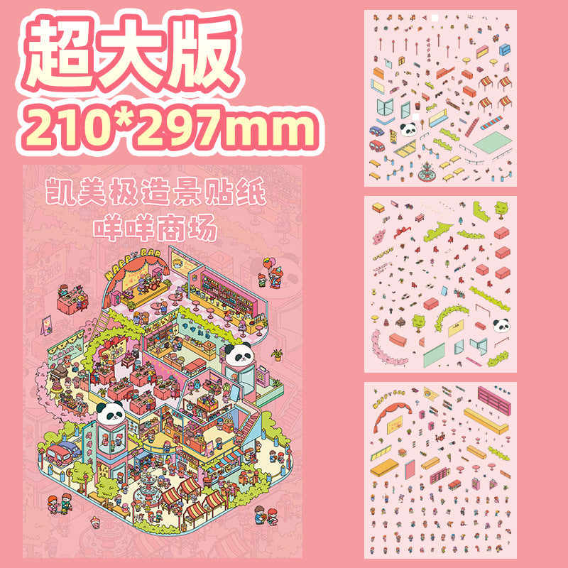 Mie Mie Mall DIY Scenery Storage Stickers – Perfect for Journal & DIY Decor
