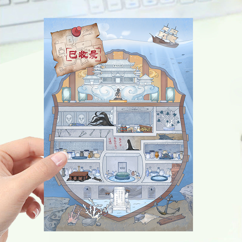 JoyCraft Haven Cartoon Scenery Stickers, Multiple Styles 3D Mini House Stress Relief DIY Scene Journal Stickers