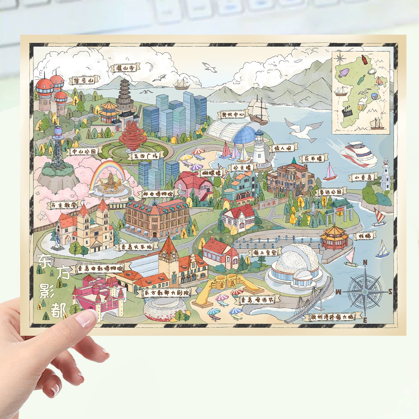 JoyCraft Haven Cartoon Scenery Stickers, Multiple Styles 3D Mini House Stress Relief DIY Scene Journal Stickers