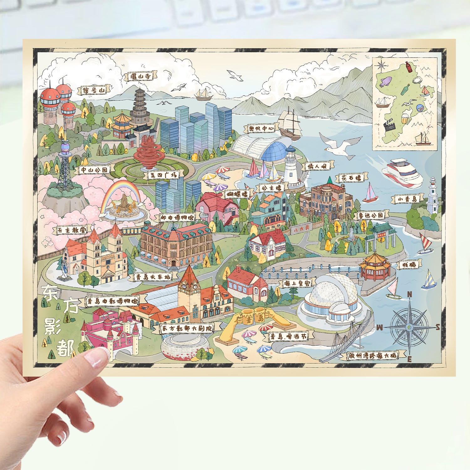 JoyCraft Haven Cartoon Scenery Stickers, Multiple Styles 3D Mini House Stress Relief DIY Scene Journal Stickers