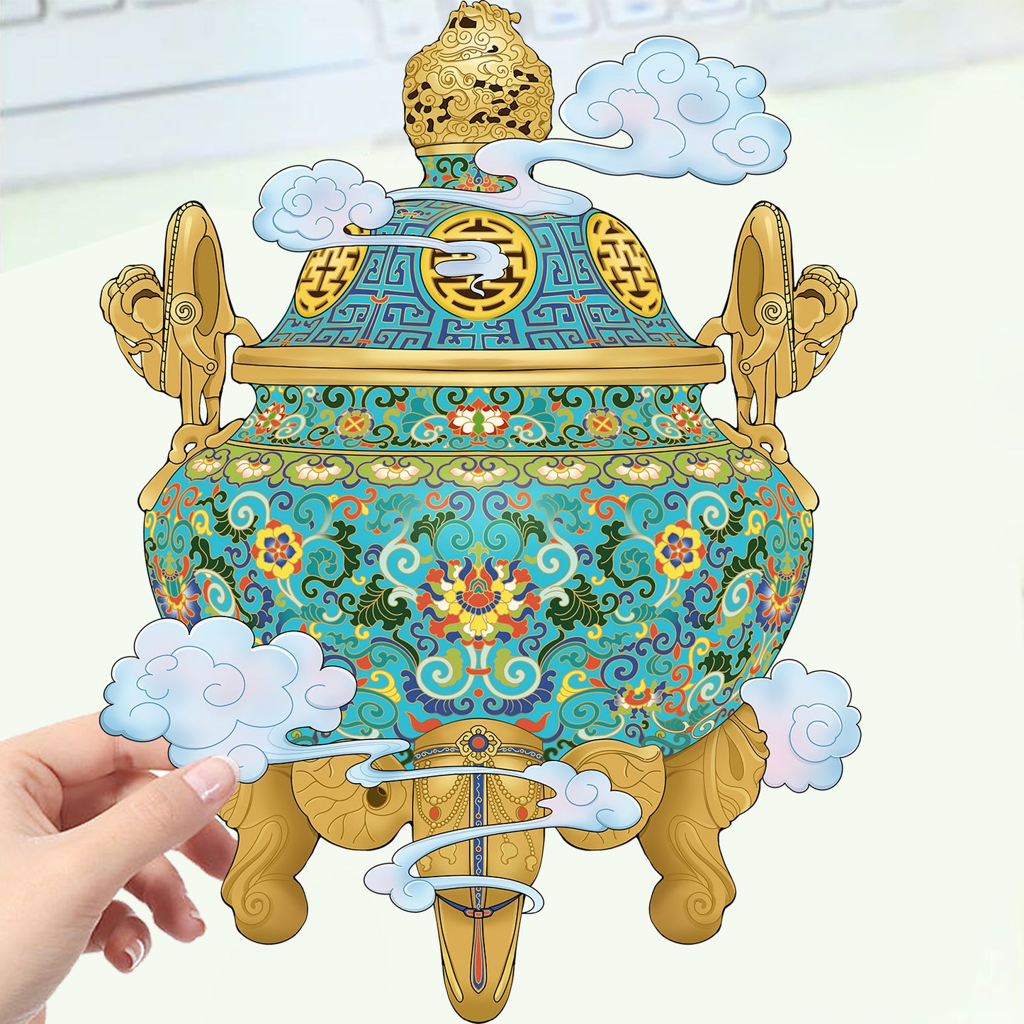 JoyCraft Haven Cartoon Scenery Stickers, Multiple Styles 3D Mini House Stress Relief DIY Scene Journal Stickers