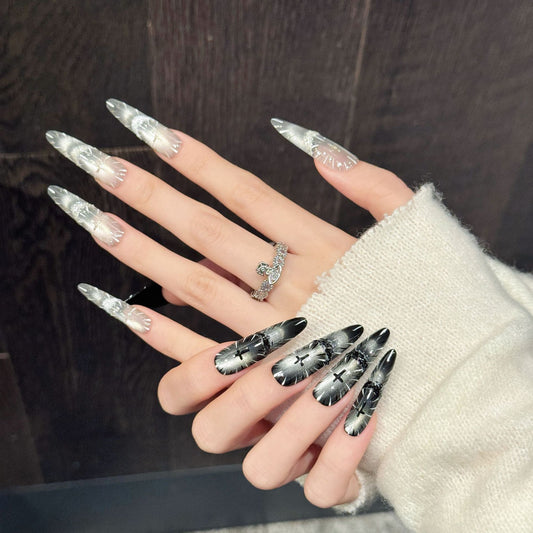 Oracle Holy Light AB Style Luxury European American Handmade Press On Nails