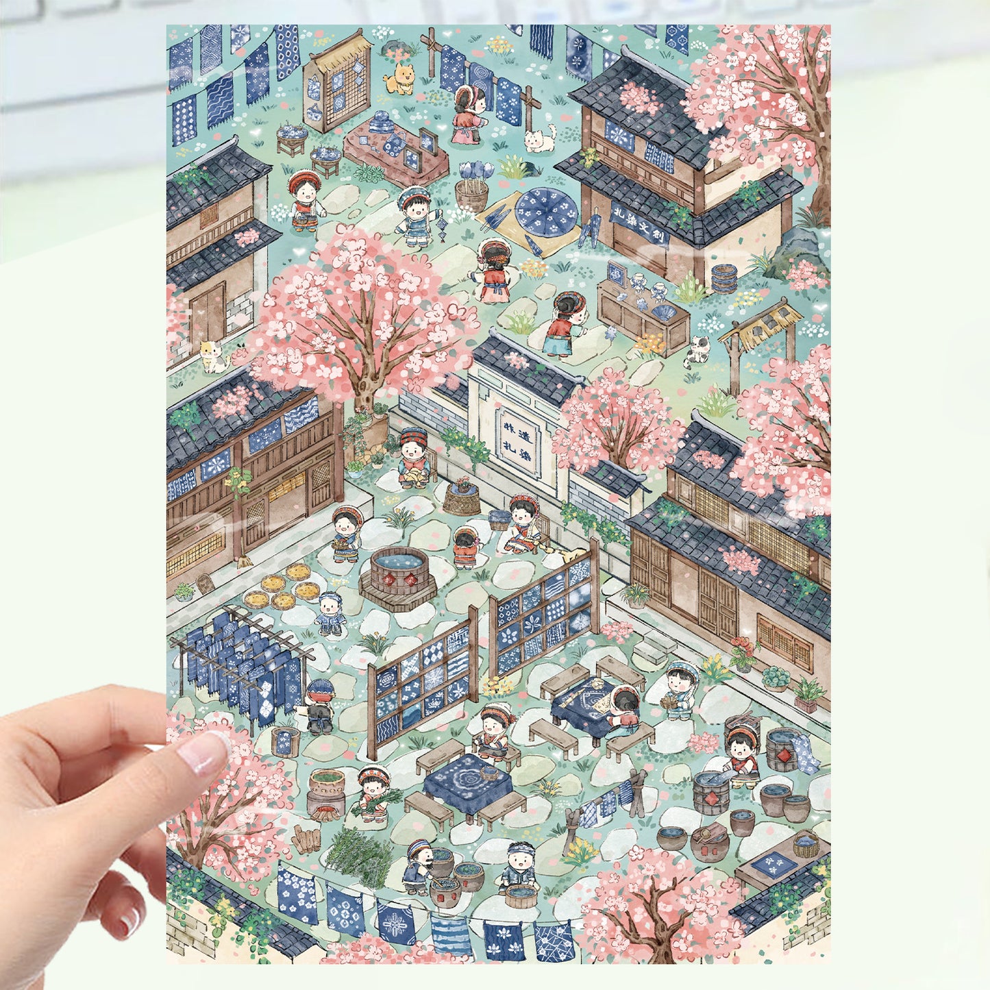 JoyCraft Haven Cartoon Scenery Stickers, Multiple Styles 3D Mini House Stress Relief DIY Scene Journal Stickers