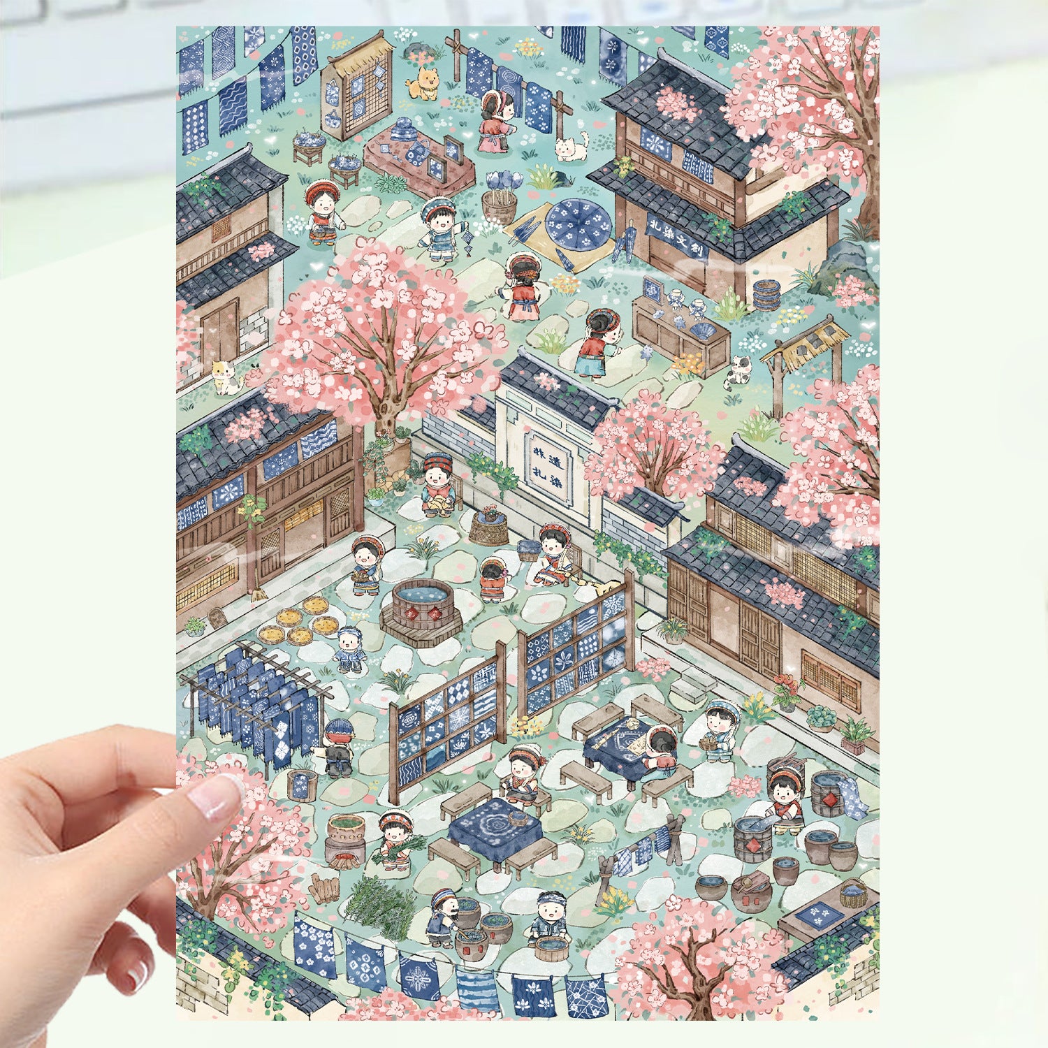 JoyCraft Haven Cartoon Scenery Stickers, Multiple Styles 3D Mini House Stress Relief DIY Scene Journal Stickers
