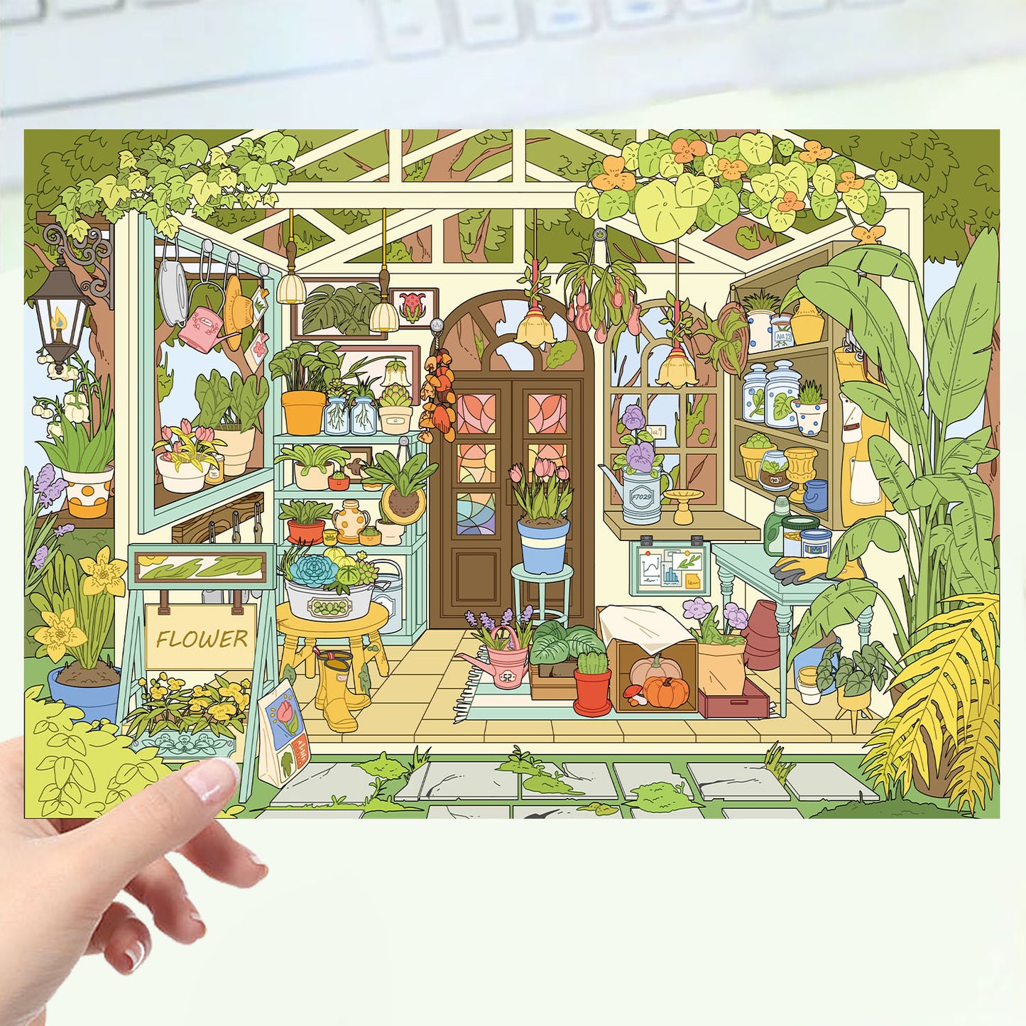 JoyCraft Haven Cartoon Scenery Stickers, Multiple Styles 3D Mini House Stress Relief DIY Scene Journal Stickers