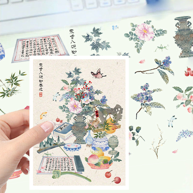 JoyCraft Haven Cartoon Scenery Stickers, Multiple Styles 3D Mini House Stress Relief DIY Scene Journal Stickers