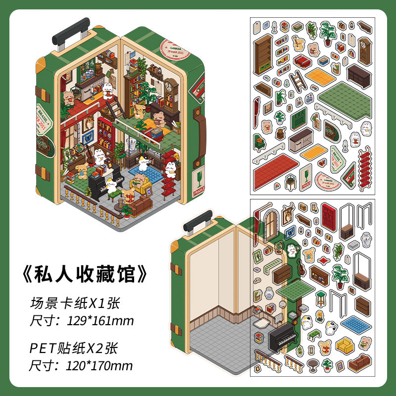 PET Scenery Stickers, Open For Business Vol.6, Fun DIY Decor Landscape Stickers