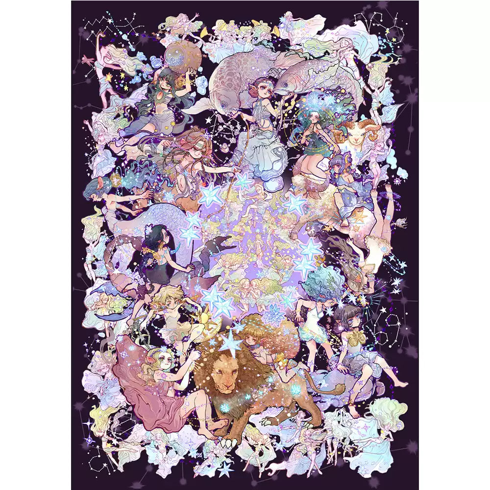 Joy Craft Haven Muyao & Li Fugui Oriental Foldable DIY Mini Diorama Stickers, 3D Layered Collage Craft Supplies, Vintage Chinese Style Scene Decorative Stickers