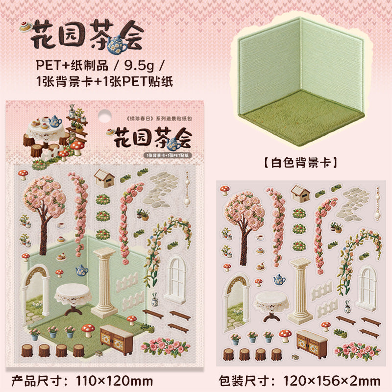 JoyCraft Haven Spring Series Cute Pet Fun DIY Journal Stress Relief Stickers